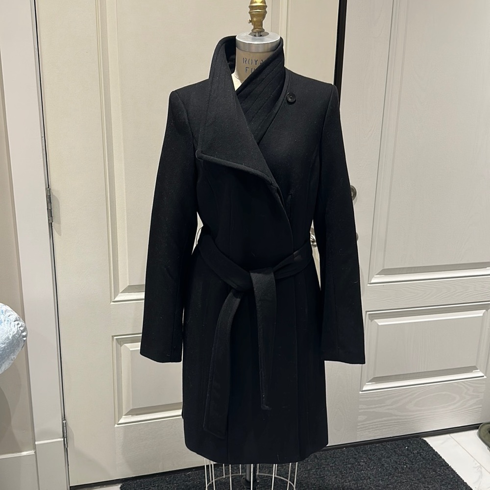 Babaton Black Wrap Coat